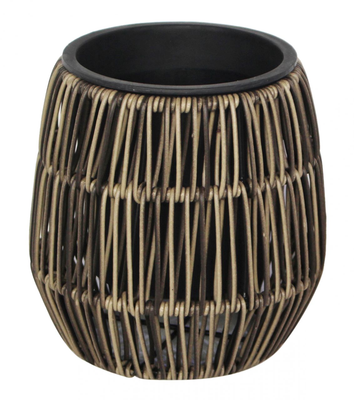 TrendLine Polyrattan Pflanztopf Ø 17 x 17 cm braun TrendLine Polyrattan Pflanztopf Ø 17 x 17 cm braun von TRENDLINE