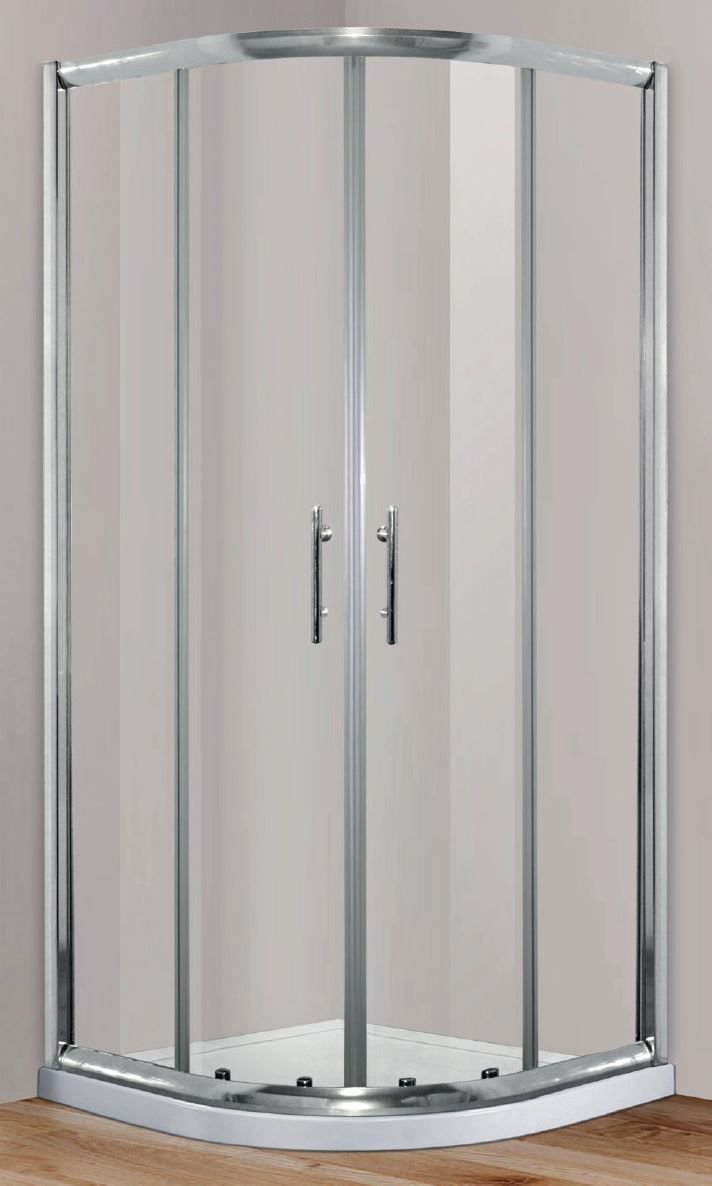 Primaster Runddusche Easy-6 Schiebetür 80 x 80 cm Klarglas chrom von Primaster