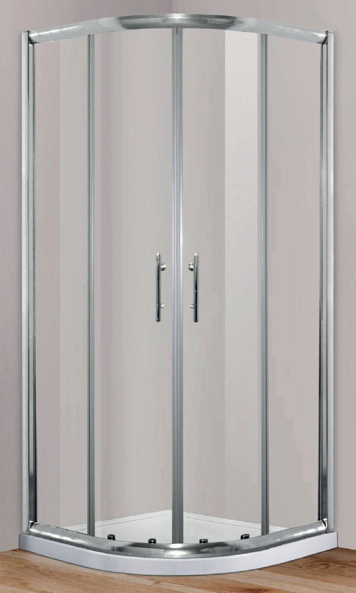 Primaster Runddusche Easy-6 Schiebetür 80 x 80 cm Klarglas chrom von Primaster