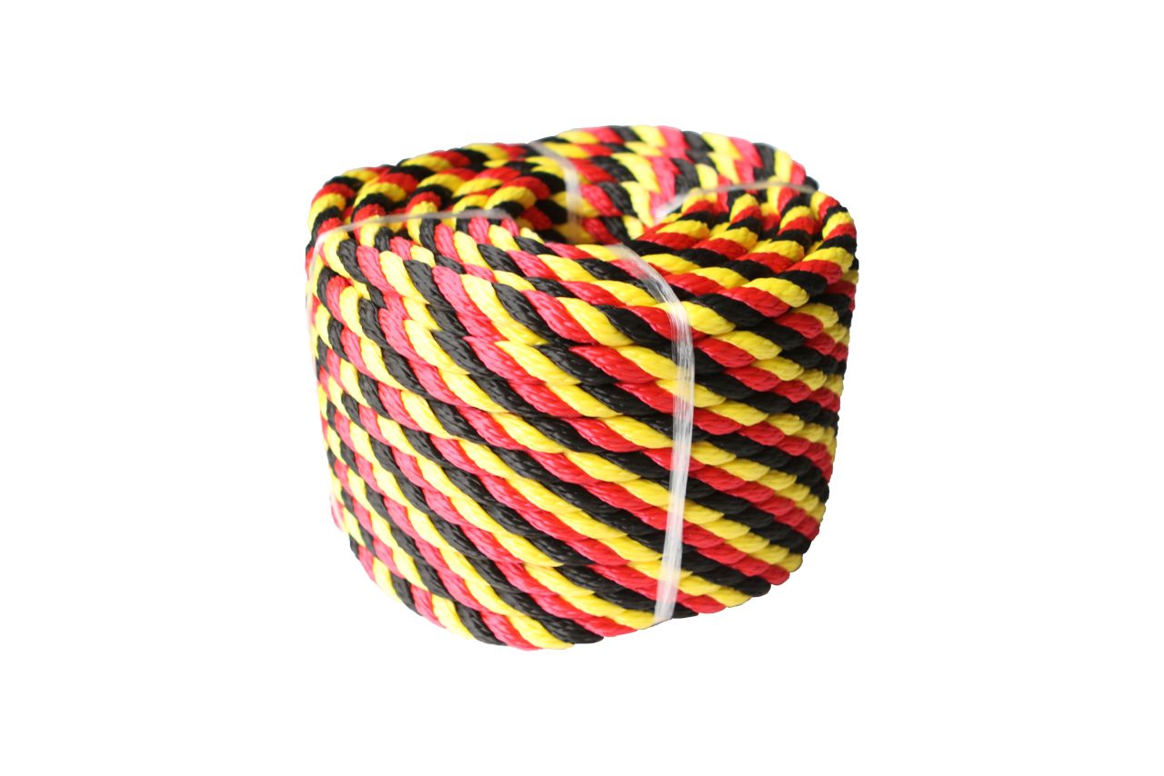 TrendLine Seil 10 mm x 30 m schwarz - rot gelb von TRENDLINE