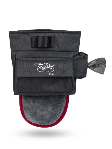 TrendPet TwinTreat Plus Leckerchentasche, Leckerli Beutel mit 2 getrennten Leckerlifächern, Gassitasche mit Fingerhandtuch TrendPet TwinTreat Plus Leckerchentasche, Leckerli Beutel mit 2 getrennten Leckerlifächern, Gassitasche mit Fingerhandtuch von TrendPet