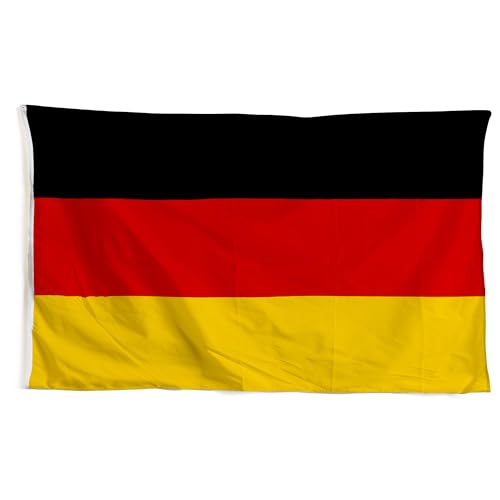 TrendandStylez Deutschland Flagge, 90x150 cm, Deutschland Fahne mit Ösen für Fahnenmast, wetterfest von TrendandStylez