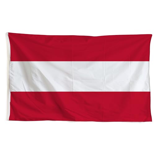 TrendandStylez Österreich Flagge, 90x150 cm, Österreich Fahne mit Ösen für Fahnenmast, wetterfest von TrendandStylez