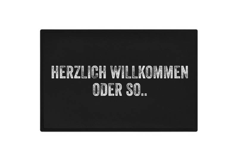 Trendation Fußmatte Herzlich Willkommen Oder So Fußmatte Außenbereich Innenbereich Lustig von Trendation