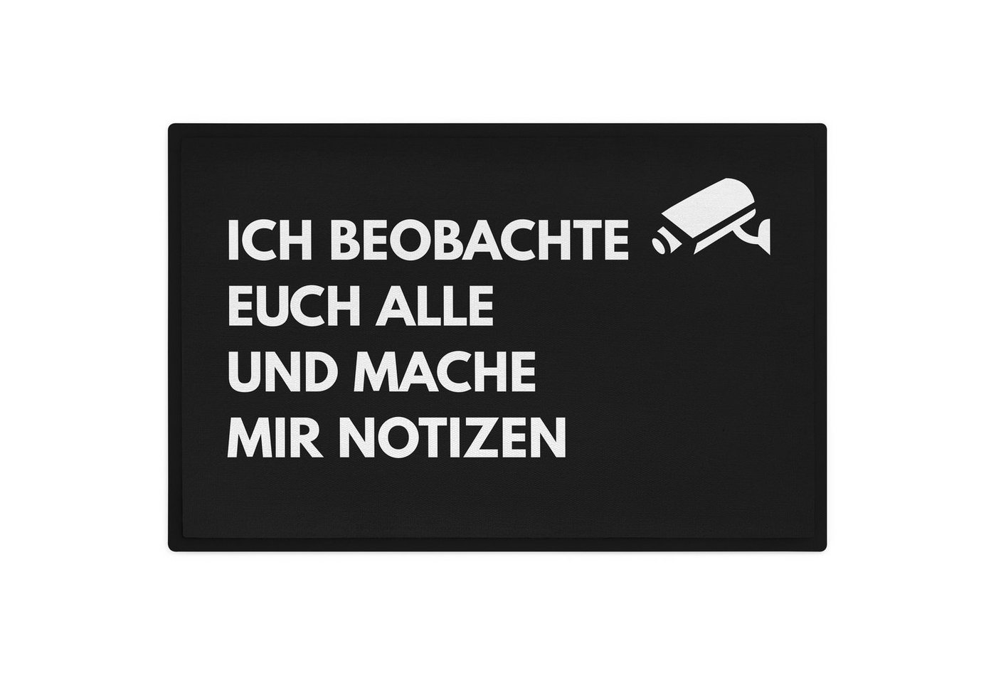 Fußmatte Lustige Fußmatte mit Spruch Ich Beobachte Euch Alle Fussmatte Innenber, Trendation von Trendation