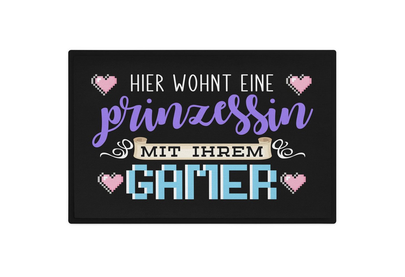 Fußmatte Zocker Fußmatte Geschenk Hier Wohnt Eine Prinzessin Mit Ihrem Gamer Lu, Trendation von Trendation