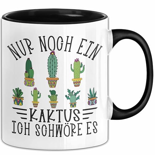 Kaktus Tasse Geschen Noch Noch Einen Kaktus Ich Schwöre Es Kaktus Liebhaber (Schwarz) von Trendation