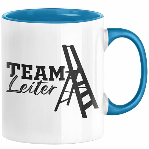 Team-Leiter Chef Geschenk Lustig Tasse für Chef vom Team Abteilungsleiter (Blau) von Trendation