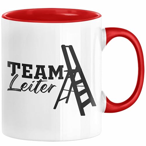 Team-Leiter Chef Geschenk Lustig Tasse für Chef vom Team Abteilungsleiter (Rot) von Trendation