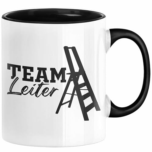 Team-Leiter Chef Geschenk Lustig Tasse für Chef vom Team Abteilungsleiter (Schwarz) von Trendation