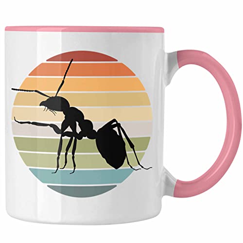 Trendation - Ameise Insekten Tasse (Rosa) von Trendation