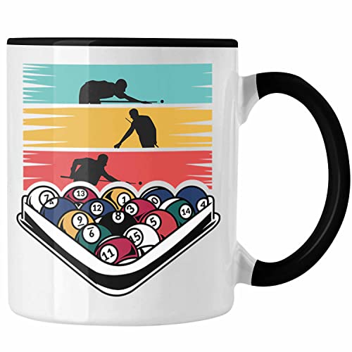Trendation - Billard Pool Tasse Geschenk Queu Geschenkidee Spruch Grafik (Schwarz) von Trendation