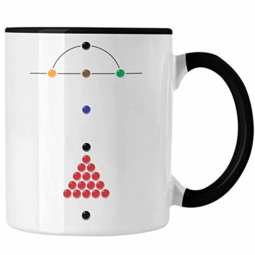 Trendation - Billard Pool Tasse Geschenk Queu Geschenkidee Spruch Grafik Plan (Schwarz) von Trendation
