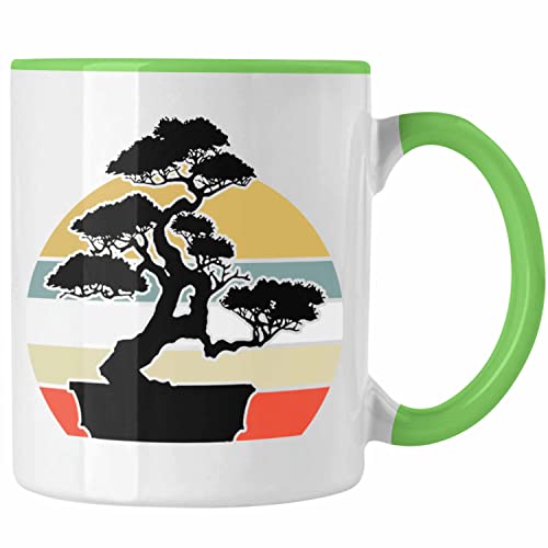 Trendation - Bonsai Tasse Geschenk Bonsai Baum (Grün) von Trendation