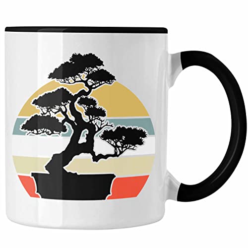 Trendation - Bonsai Tasse Geschenk Bonsai Baum (Schwarz) von Trendation