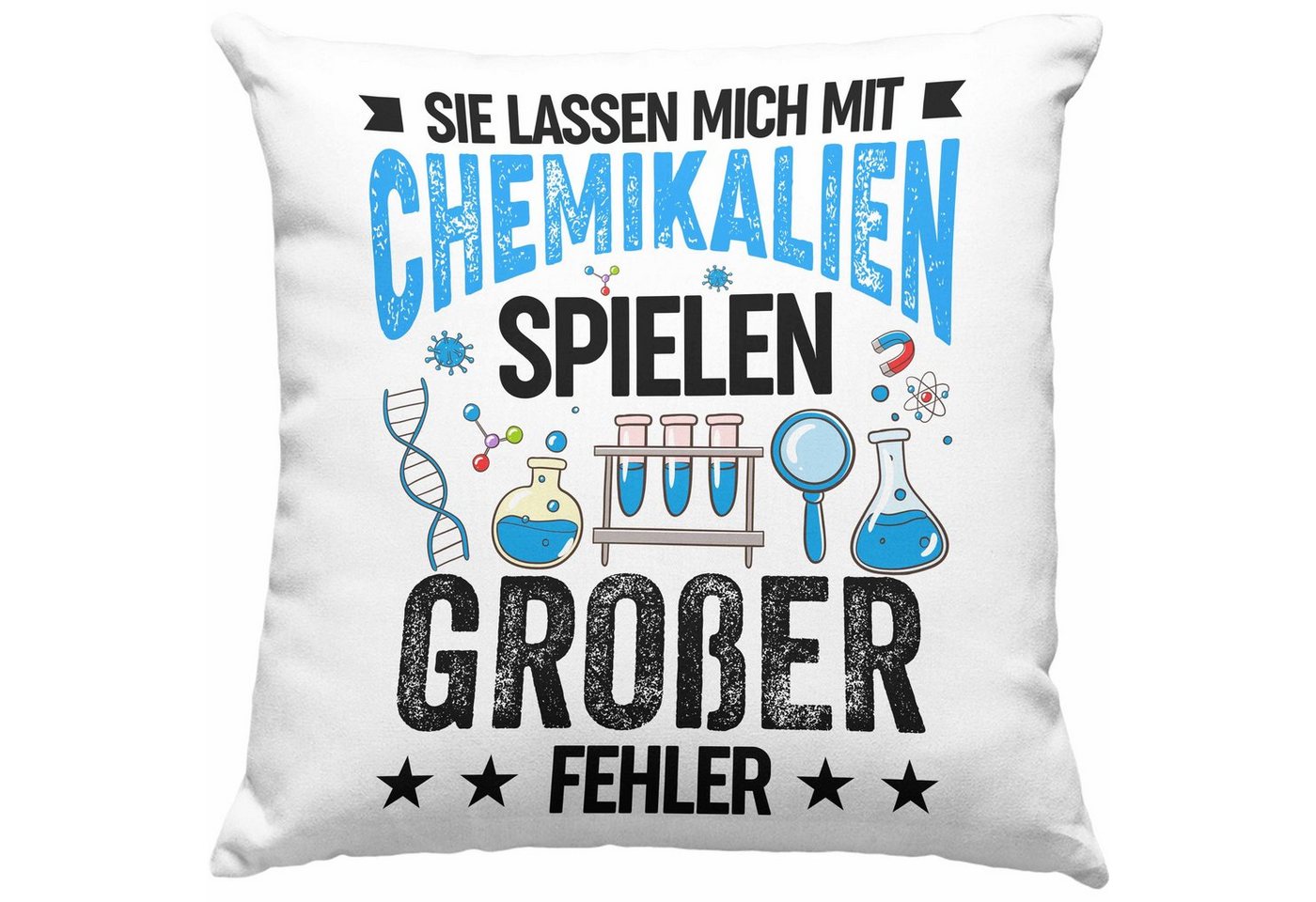 Trendation Dekokissen Sie Lassen Mich Mich Chemikalien Spielen Kissen Ge von Trendation