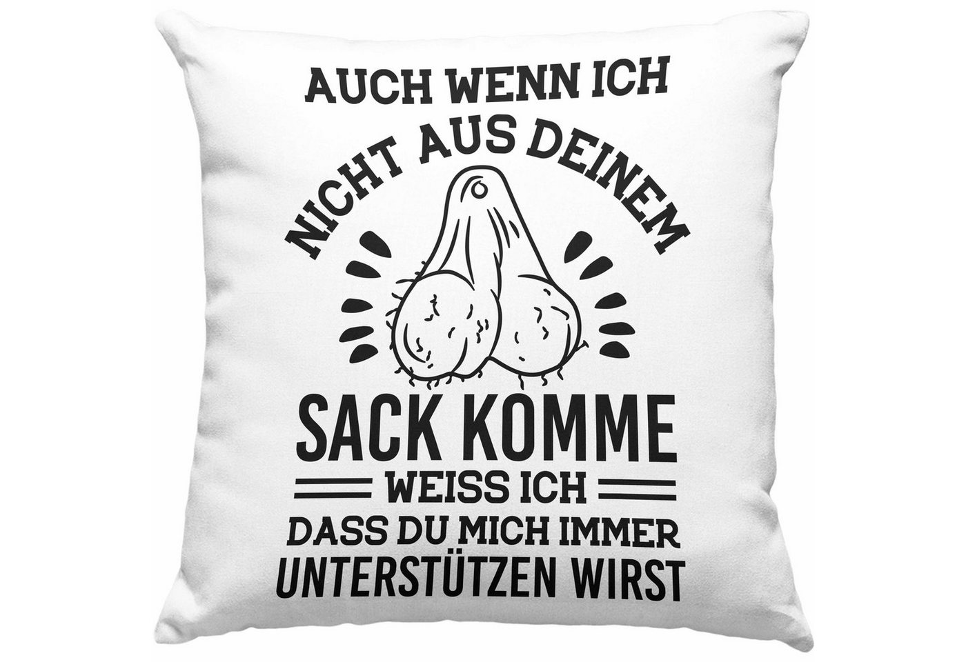 Trendation Dekokissen Trendation - Bester Stiefpapa Geschenk Stiefvater Vatertag Kissen Geschenkidee mit Füllung 40x40 cm Lustiger Spruch von Trendation