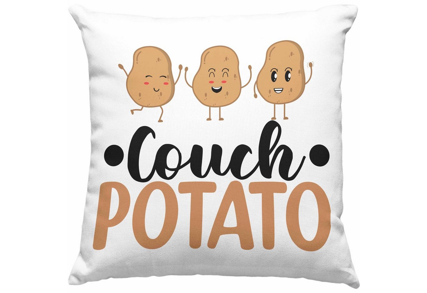Trendation Dekokissen Trendation - Couch Potato Kissen Geschenk für Faule Sofa Chiller Gesch von Trendation