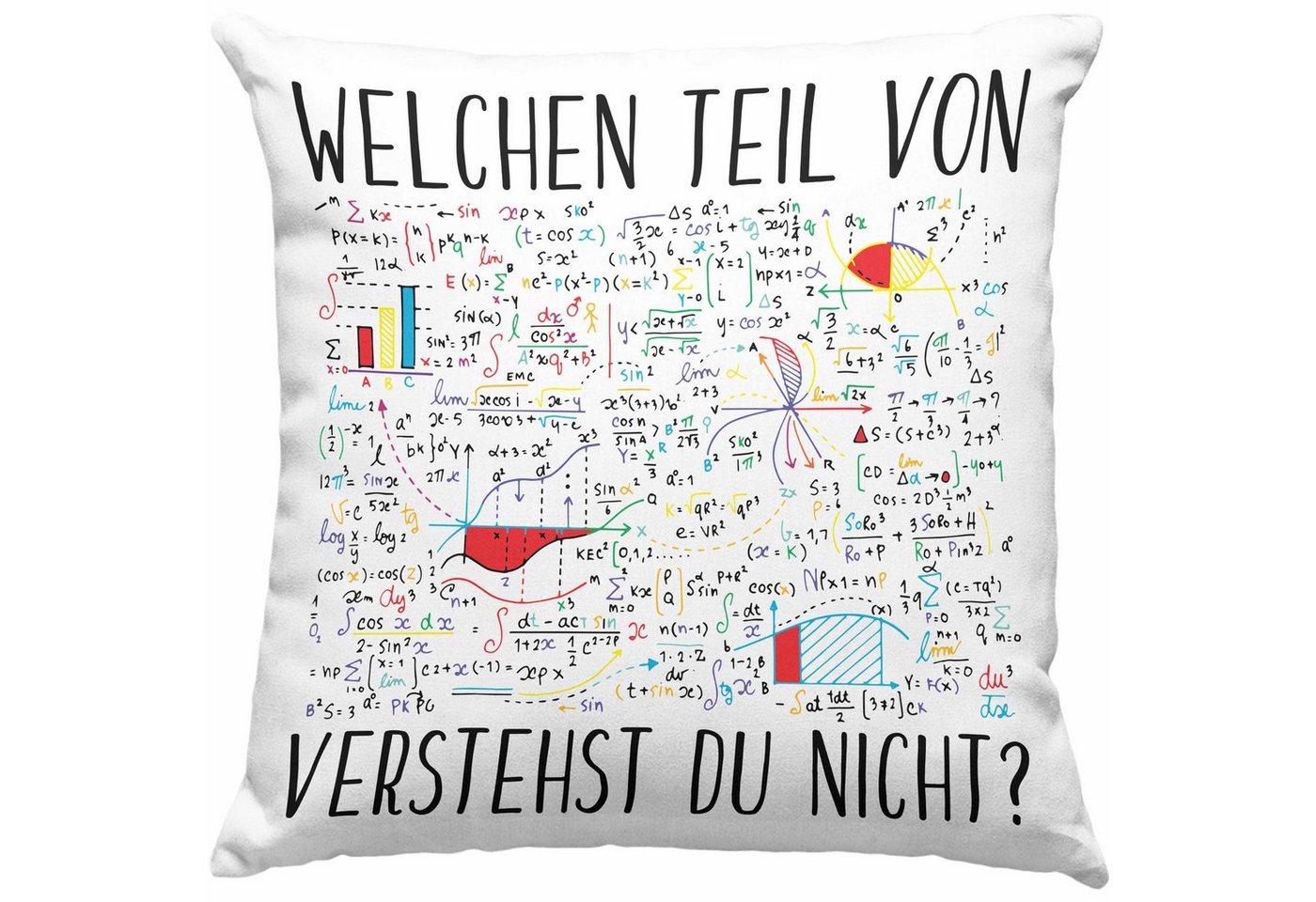 Trendation Dekokissen Trendation - Lustige Kissen Geschenk Welchen Tell Von Verstehst du Nicht Mathematiker Physiker Mathelehrer Geschenkidee Dekokissen mit Füllung 40x40 von Trendation