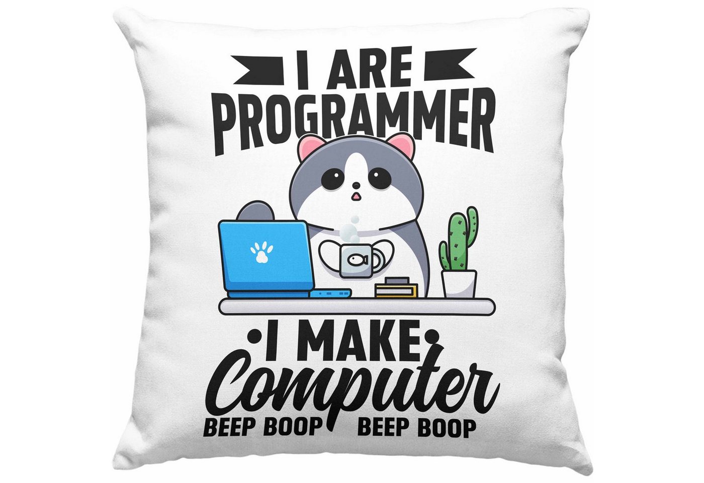 Trendation Dekokissen Trendation - Lustige Programmierer Kissen Geschenk Humor I Are Program von Trendation