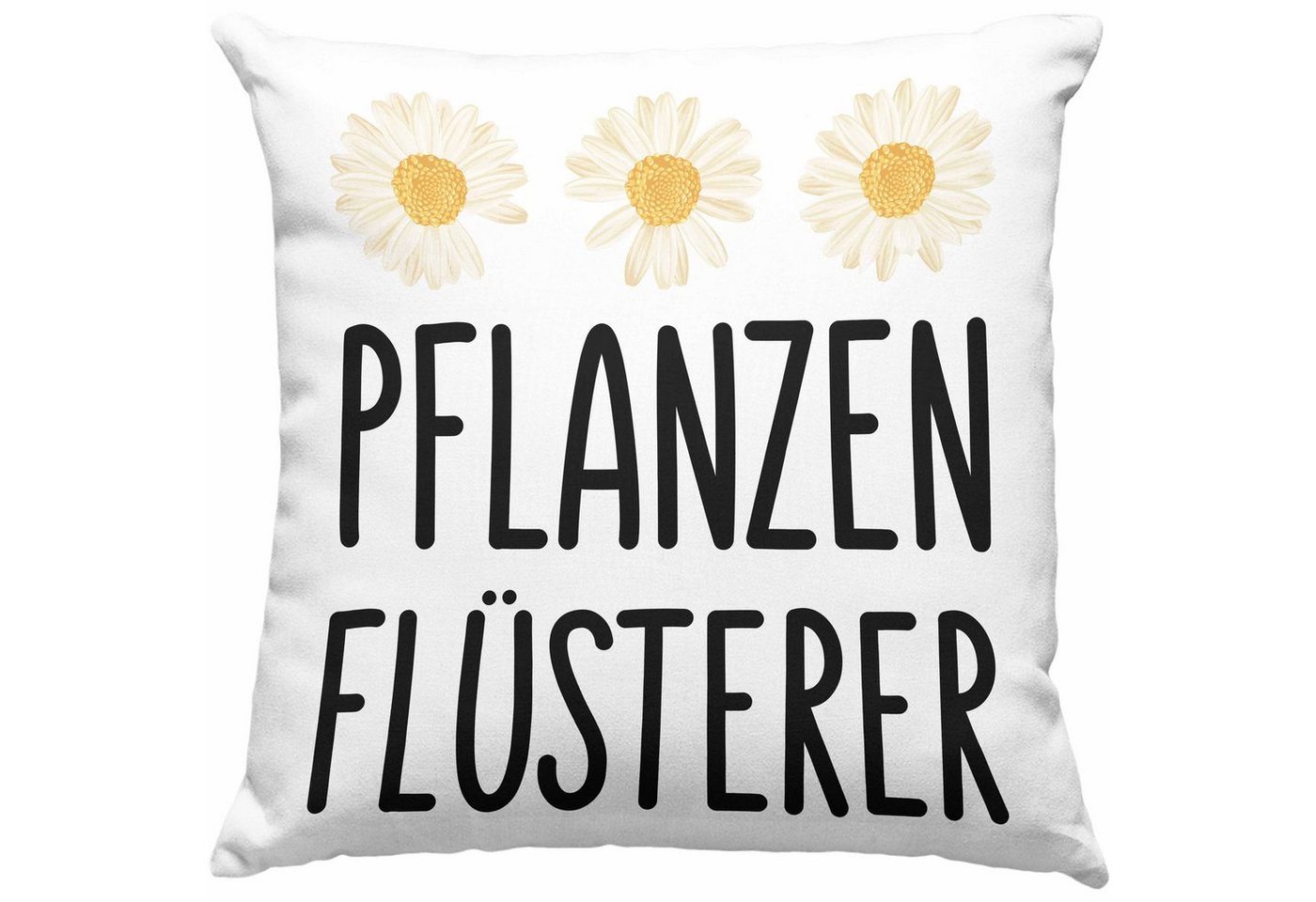 Trendation Dekokissen Trendation - Pflanzen Flüsterer Kissen Geschenk Hobbygärtner Geschenk Garten Geschenkidee Dekokissen mit Füllung 40x40 von Trendation