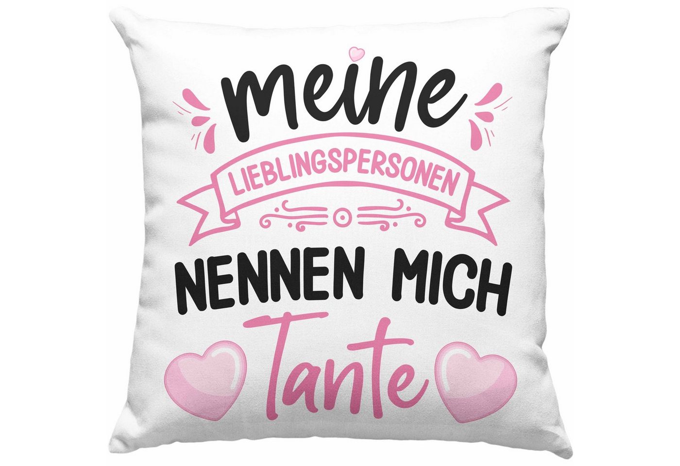 Trendation Dekokissen Trendation - Tante Geschenk Kissen Spruch Lustig Geschenkidee für Tante Geburtstag Weihnachten Dekokissen mit Füllung 40x40 von Trendation