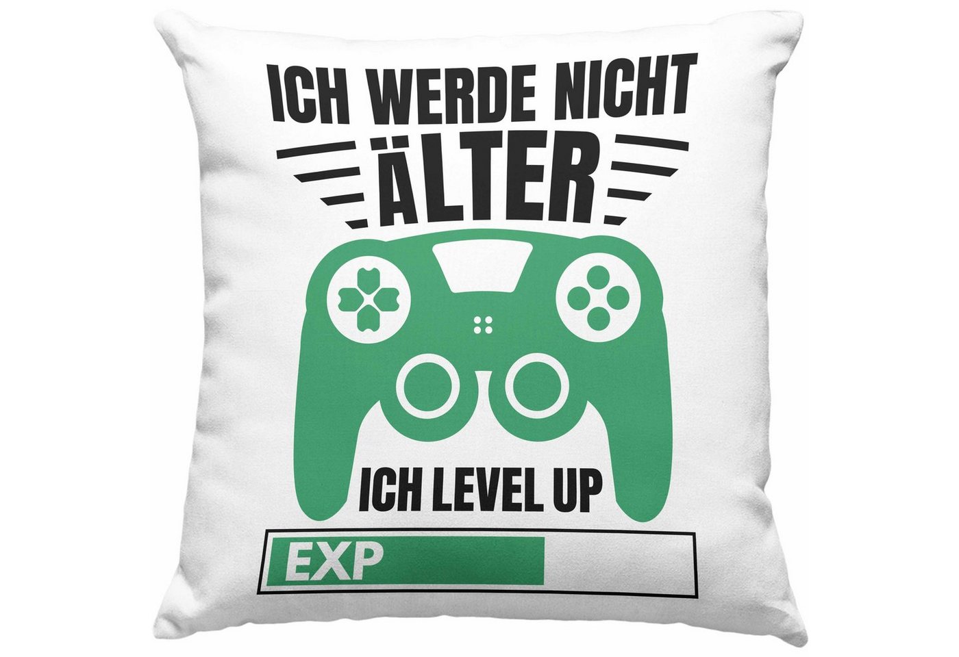 Trendation Dekokissen Trendation - Zocker Kissen Geschenk Gamer Geschenkidee Lustiger Spruch Gaming Geburtstag Der Tut Nix Der Will Nur Zocken Dekokissen mit Füllung 40x40 von Trendation