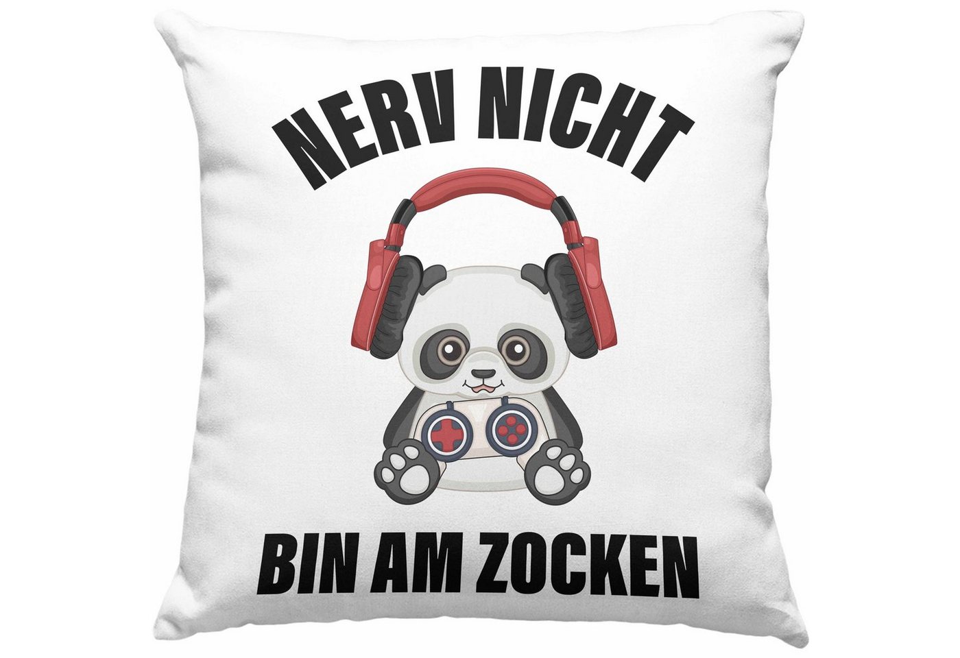 Trendation Dekokissen Trendation - Zocker Kissen Geschenk Gamer Nerv Nicht Ich Zocke Dekokissen mit Füllung 40x40 cm Geschenkidee Jungs Jungen Sohn von Trendation