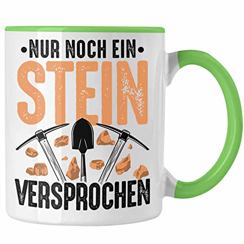 Trendation - Geologe Tasse Geschenk Geologie Lustiger Spruch für Geologen Steine Beruf Geologist (Grün) von Trendation