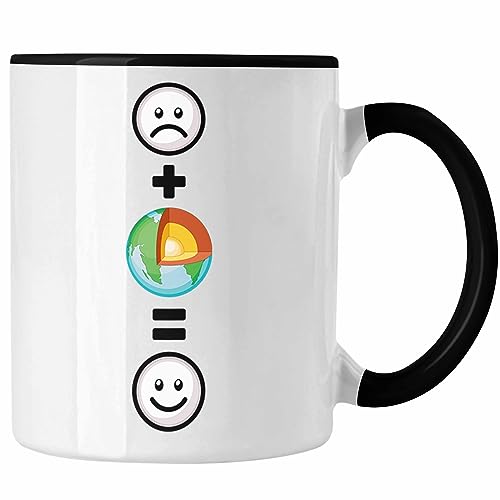 Trendation - Geologe Tasse Geschenk für Geologen Lustige Geschenkidee :(+ Geologie = :) Geburtstag (Schwarz) von Trendation