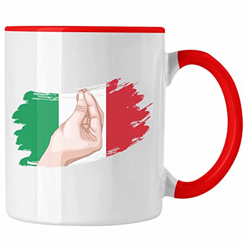 Trendation - Italien Tasse Lustiges Geschenk für Italiener Urlaub Rom (Rot) von Trendation