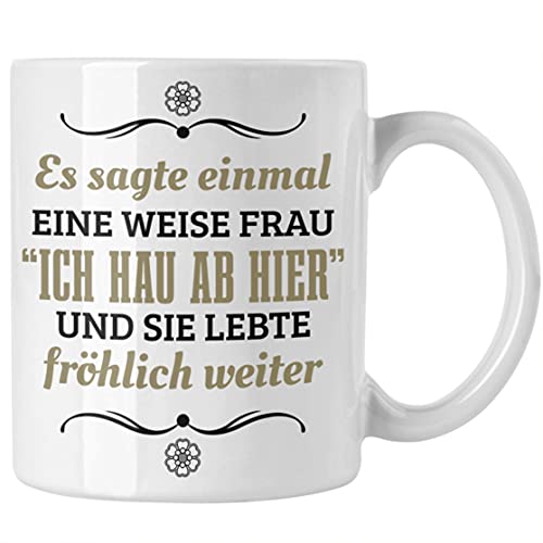 Trendation Jobwechsel Tasse Geschenk Kollegin Kollege Lustig Abschiedsgeschenk Sprüche - Ich Hau Ab Hier von Trendation