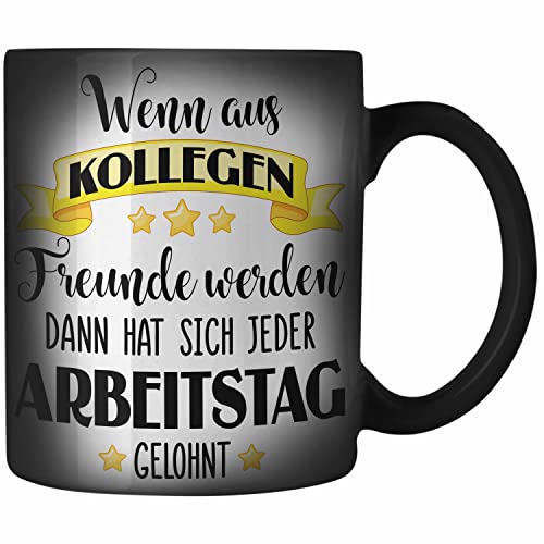 Trendation - Jobwechsel Zaubertasse Geschenk Kollege Kollegin Geschenkidee Farbwechsel Tasse Abschiedsgeschenk Neuer Job Abschied Lieblingskollege Lieblingskollegin von Trendation