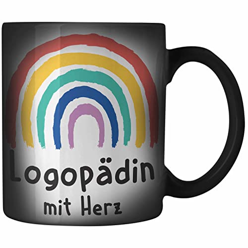 Trendation - Logopädin mit Herz Zaubertasse Danke Geschenk mit Spruch Farbwechsel Tasse Zubehör Dankeschön Trendation - Logopädin mit Herz Zaubertasse Danke Geschenk mit Spruch Farbwechsel Tasse Zubehör Dankeschön von Trendation