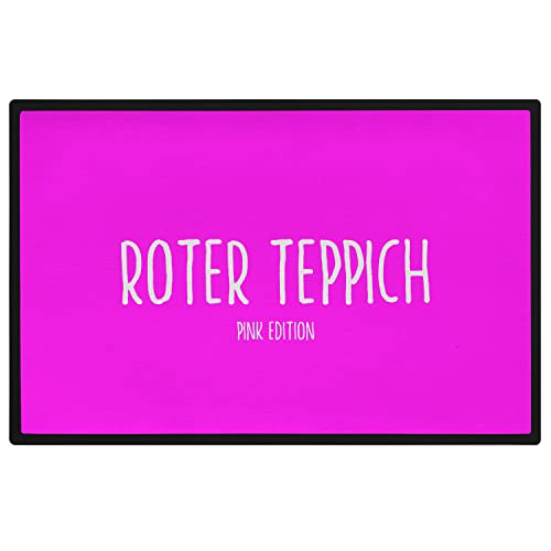 Trendation - Lustige Fußmatte Roter Teppich Pink Edition Fussmatte mit Spruch Geschenk Frauen 60x40 cm von Trendation