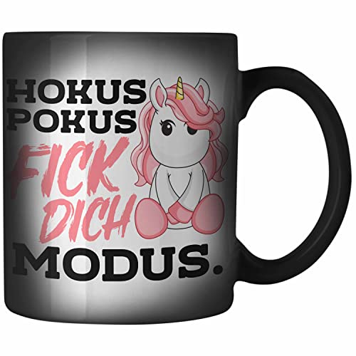 Trendation - Lustige Ich Hasse Menschen Zaubertasse Mit Spruch Einhorn Farbwechsel Tasse Geschenk Mama Freundin Kollegin Geschenkidee Arbeit Frauen von Trendation