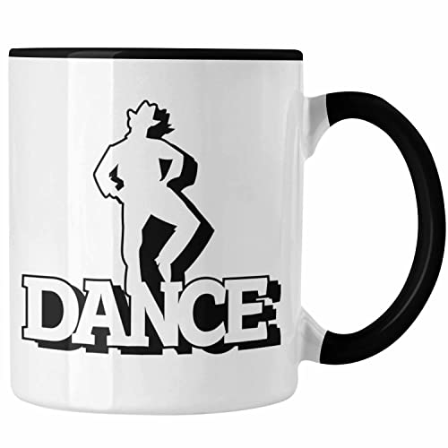 Trendation - Lustige Tänzer Tasse Geschenk für Tänzer und Tänzerinnen Dance (Schwarz) von Trendation