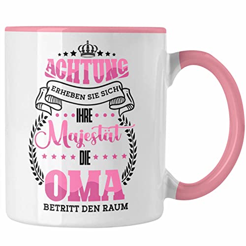 Trendation - Lustige Tasse für Oma Geschenk für Geburtstag Weihnachten Spruch (Rosa) von Trendation