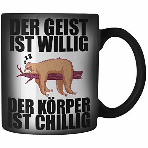 Trendation - Lustige Zaubertasse mit Spruch Faultier Mitarbeiter Arbeitskollege Geschenk Büro Trendation - Lustige Zaubertasse mit Spruch Faultier Mitarbeiter Arbeitskollege Geschenk Büro von Trendation