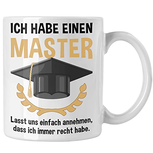 Trendation - Master Prüfung Tasse bestanden Geschenk Abschluss Masterarbeit Exam Prüfung Graduation von Trendation