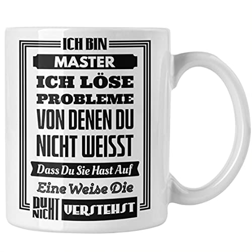 Trendation - Master Prüfung Tasse bestanden Geschenk Abschluss Masterarbeit Exam Prüfung von Trendation