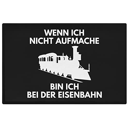 Trendation - Modelleisenbahn Fußmatte Geschenk Eisenbahner Lustiger Spruch Männer Fussmatte 60x40 cm von Trendation