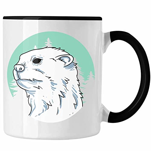 Trendation - Otter Tasse Geschenk Natur Otter-Liebhaber Geschenkidee Geburtstag (Schwarz) von Trendation