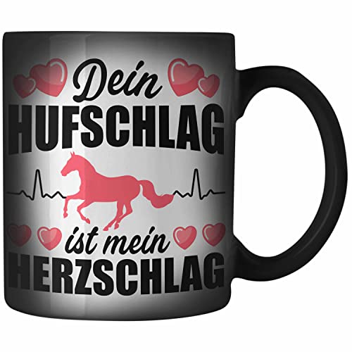 Trendation - Pferde Zaubertasse Geschenk Mädchen Spruch Reiten Geschenke Pferd Farbwechsel Tasse für Reiterin Pferdeflüsterer Erwachsene von Trendation