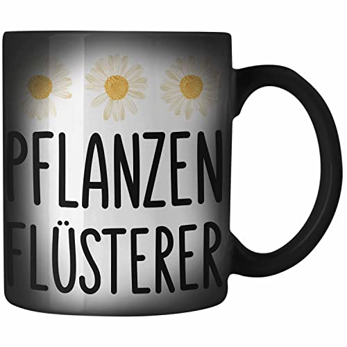 Trendation - Pflanzenflüsterer Gärtner Zaubertasse mit Spruch Garten Hobbygärtner Geschenk Lustig Gärtnerin Geschenkidee von Trendation