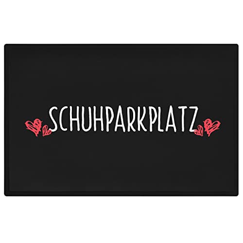 Trendation - Schuhparkplatz Lustige Fußmatte Geschenk Fussmatte mit Spruch Innen und Außenbereich 60x40 cm von Trendation