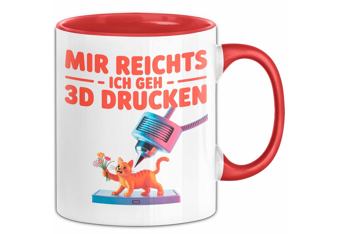 Trendation Tasse 3D Drucker Printing Tasse Geschenk Lustige Geschenkidee Spruch Mir R von Trendation