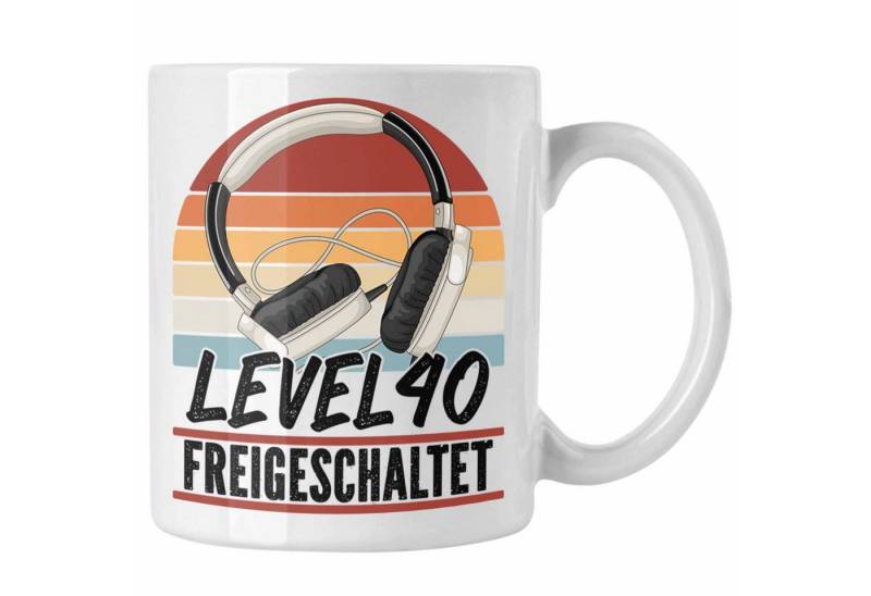 Trendation Tasse 40. Geburtstag Geschenk Männer Gaming Kaffee-Becher Gamer 40er Geburts von Trendation