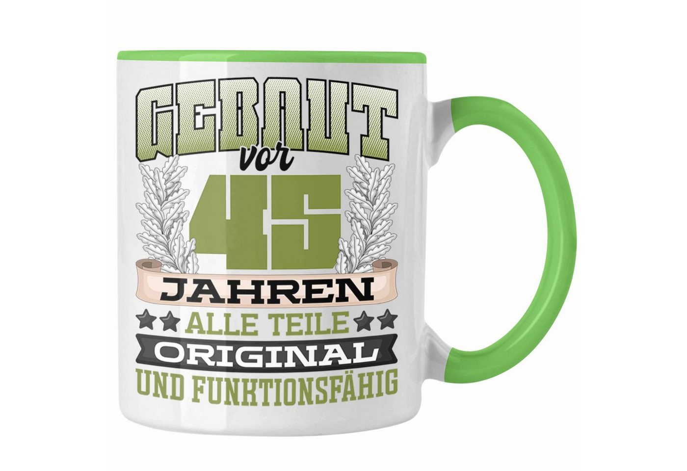 Trendation Tasse 45er Geburtstag Tasse Geschenk Frauen Männer Spruch Gebaut Vor 45er Ja Trendation Tasse 45er Geburtstag Tasse Geschenk Frauen Männer Spruch Gebaut Vor 45er Ja von Trendation