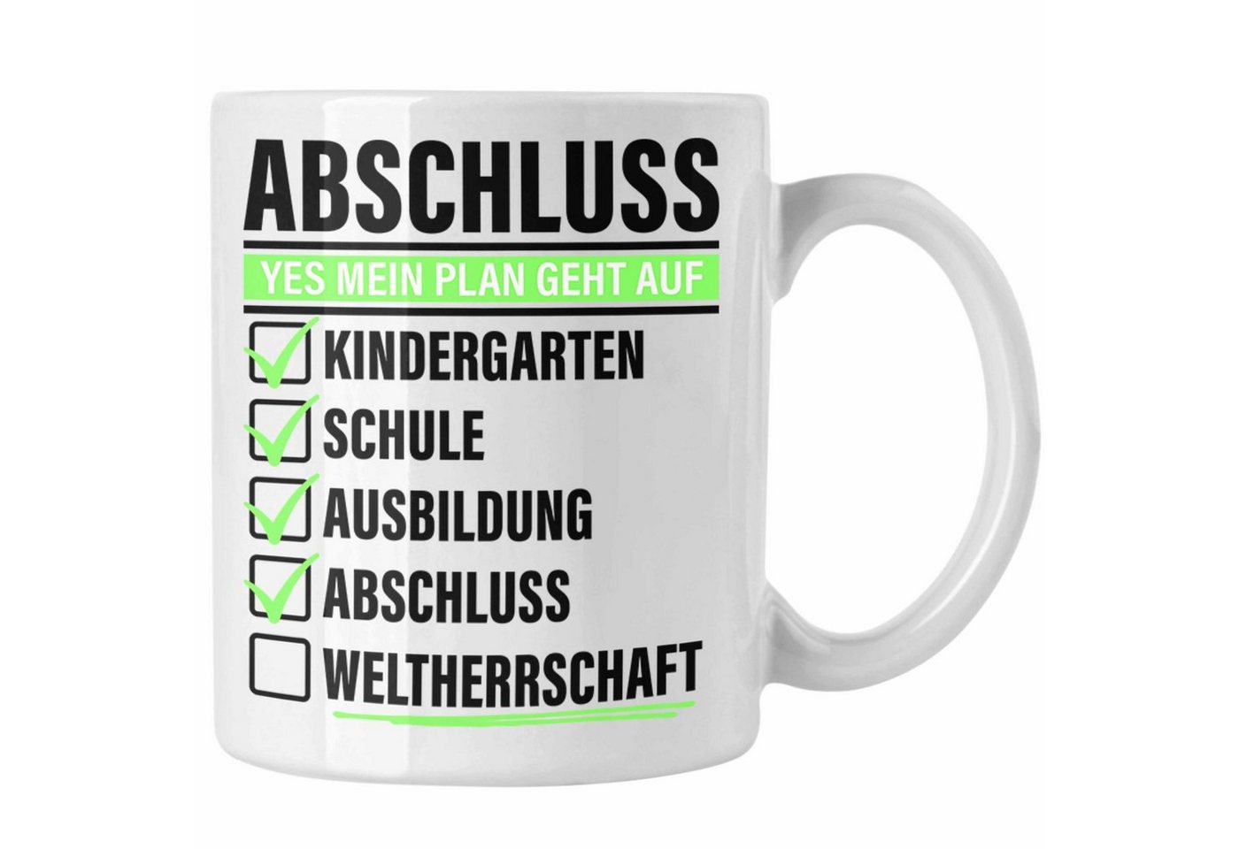 Trendation Tasse Abschluss Master Bachelor Tasse Geschenk Weltherrschaft Lustiger Spruc Trendation Tasse Abschluss Master Bachelor Tasse Geschenk Weltherrschaft Lustiger Spruc von Trendation
